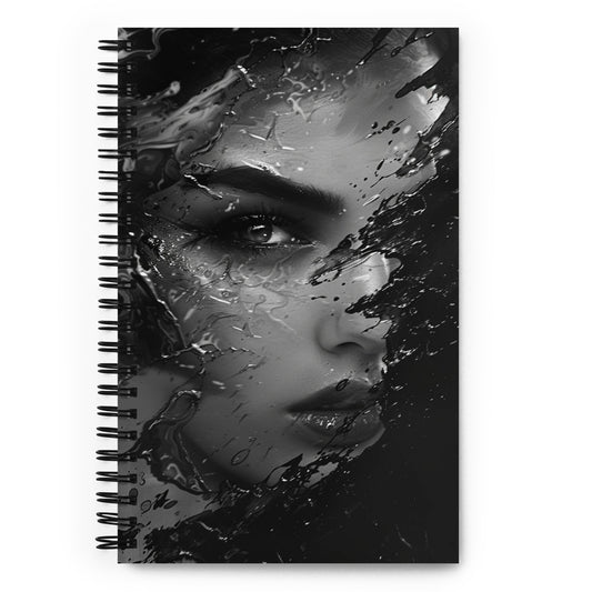 Spiral Notebook Abstract Portrait