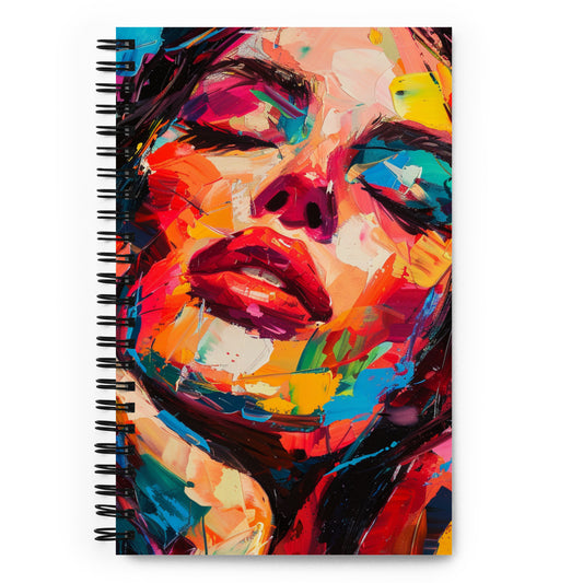 Spiral Notebook Abstract Portrait