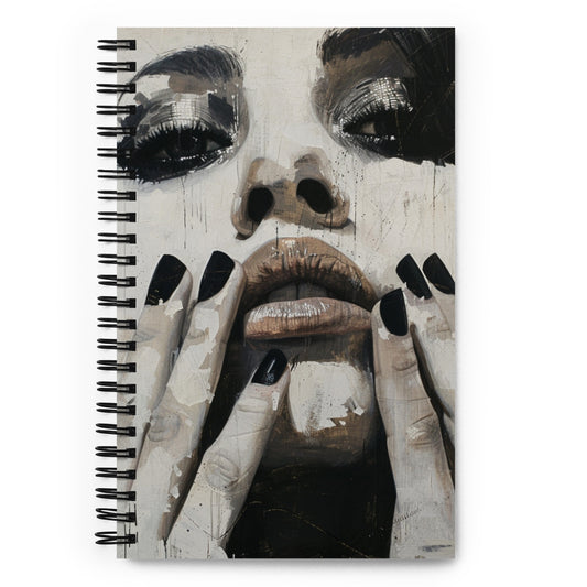 Spiral Notebook Abstract Portrait