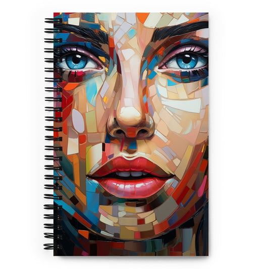 Spiral Notebook Abstract Portrait