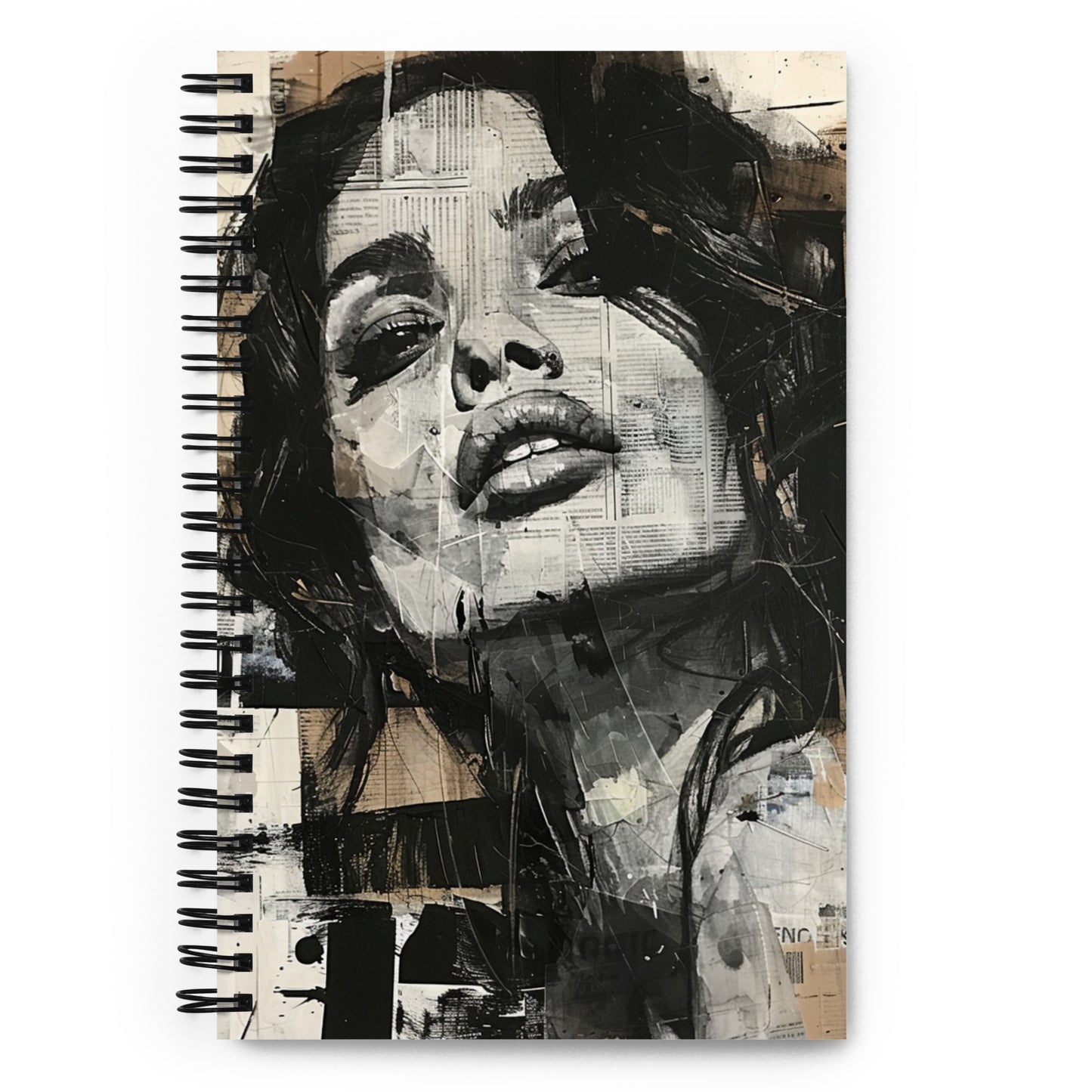 Spiral Notebook Abstract Portrait