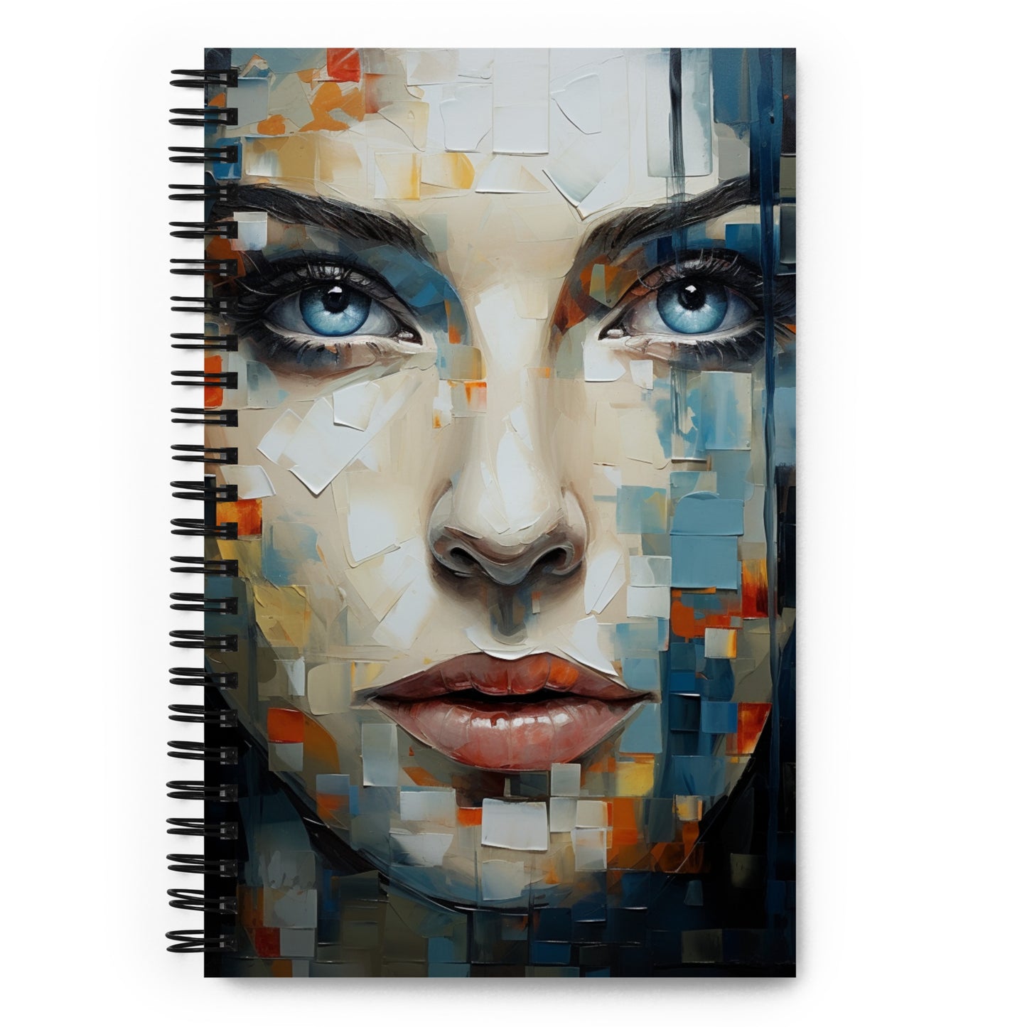 Spiral Notebook Abstract Portrait