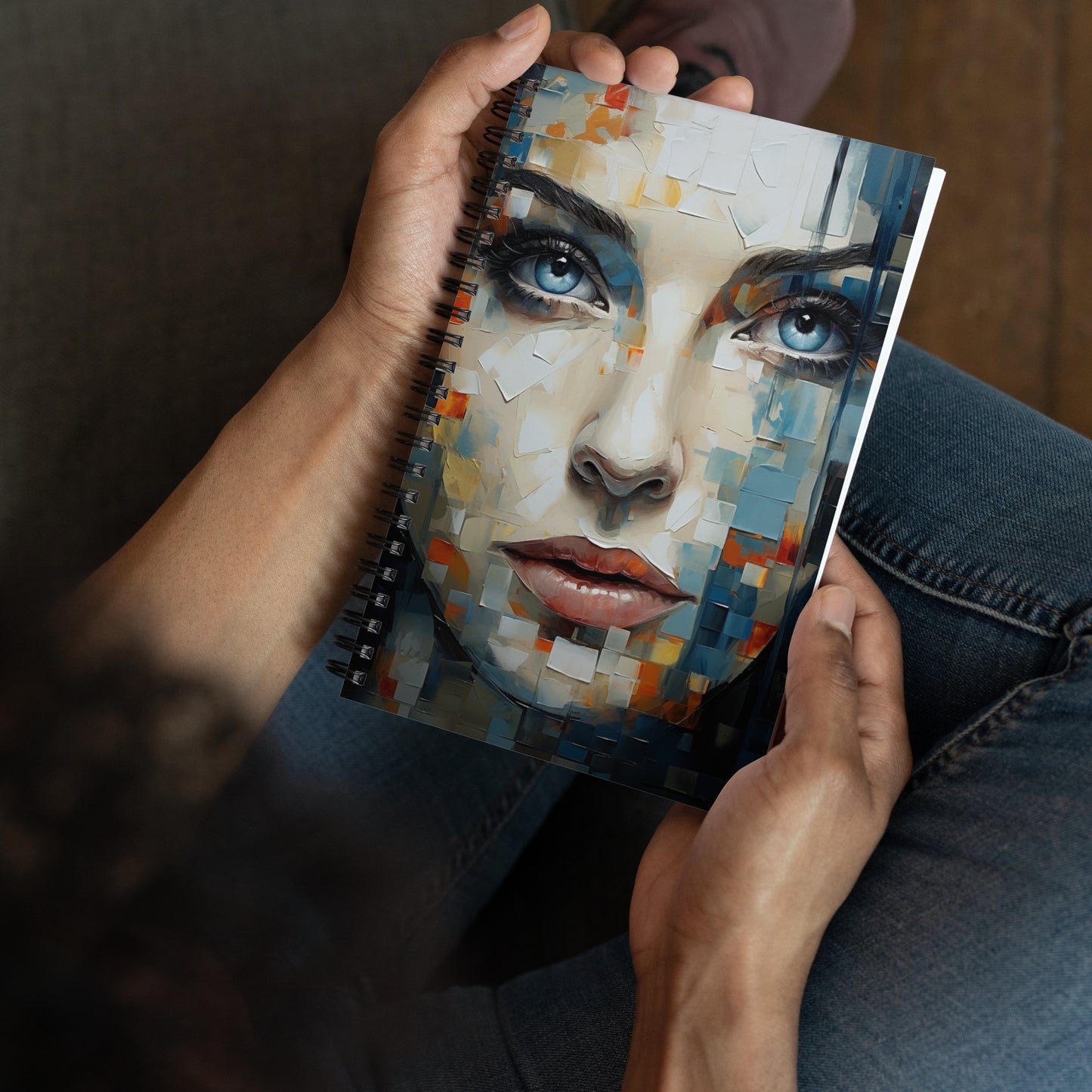 Spiral Notebook Abstract Portrait