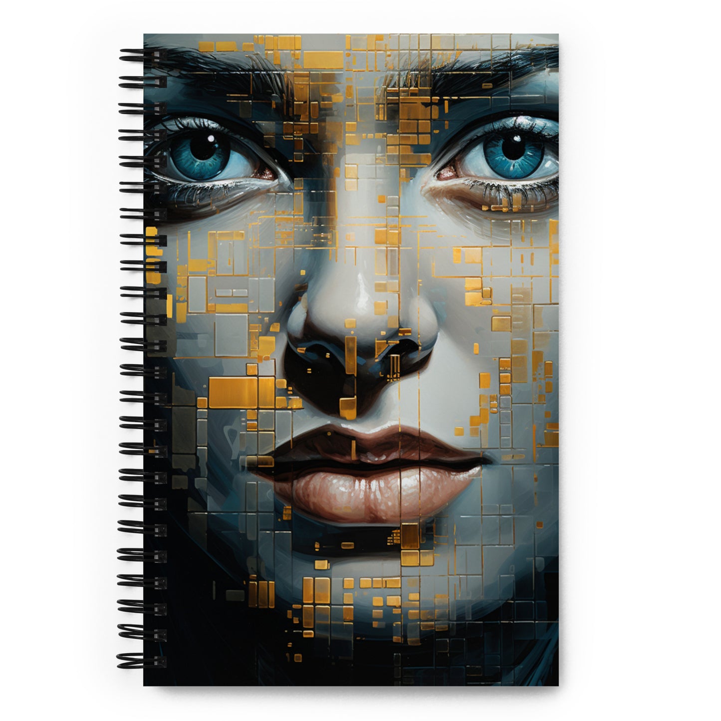 Spiral Notebook Abstract Portrait