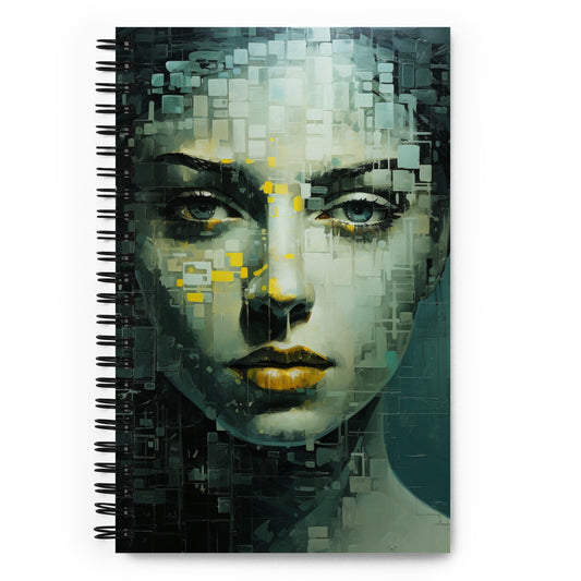 Spiral Notebook Abstract Portrait