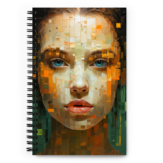 Spiral Notebook Abstract Portrait