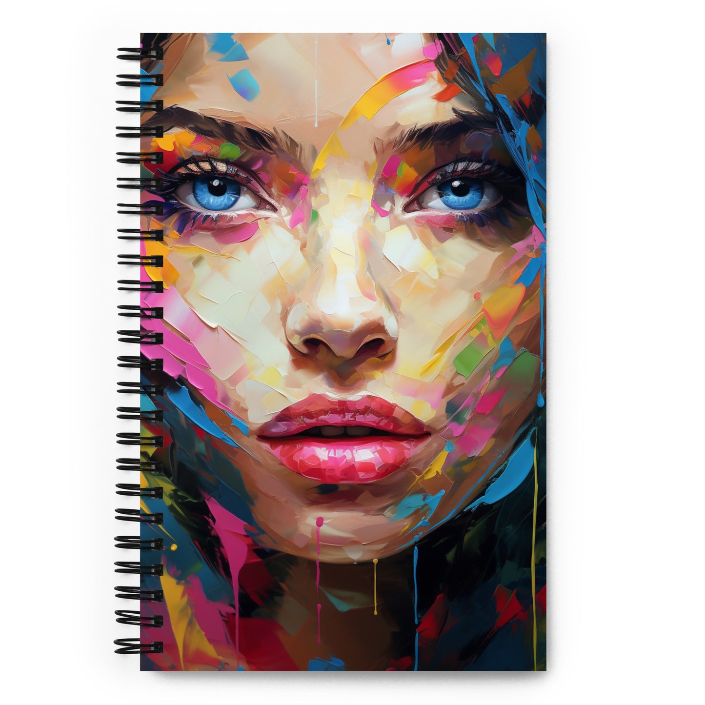 Spiral Notebook Abstract Portrait