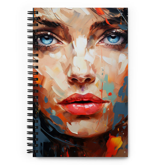 Spiral Notebook Abstract Portrait