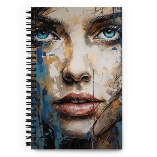 Spiral Notebook Abstract Portrait