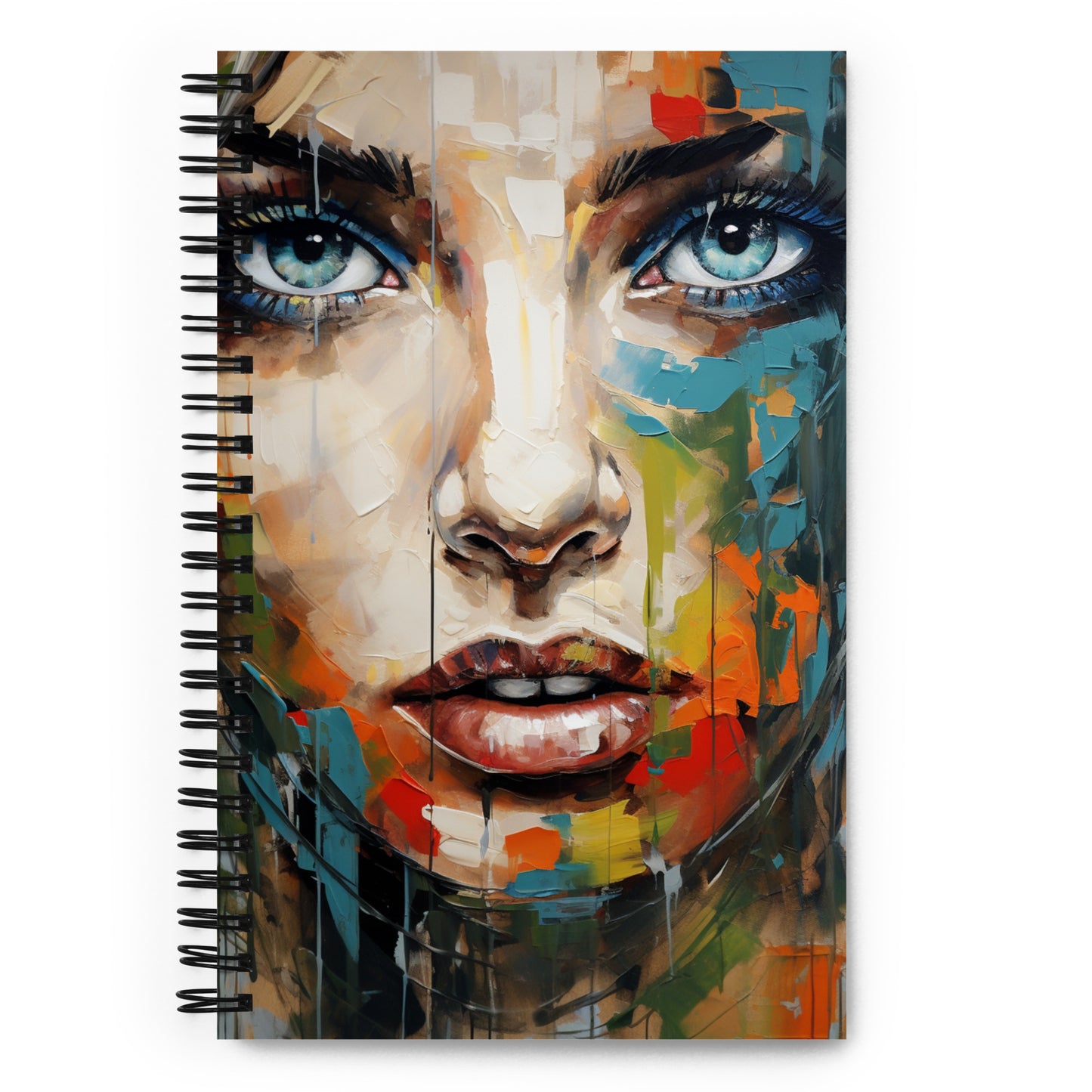 Spiral Notebook Abstract Portrait