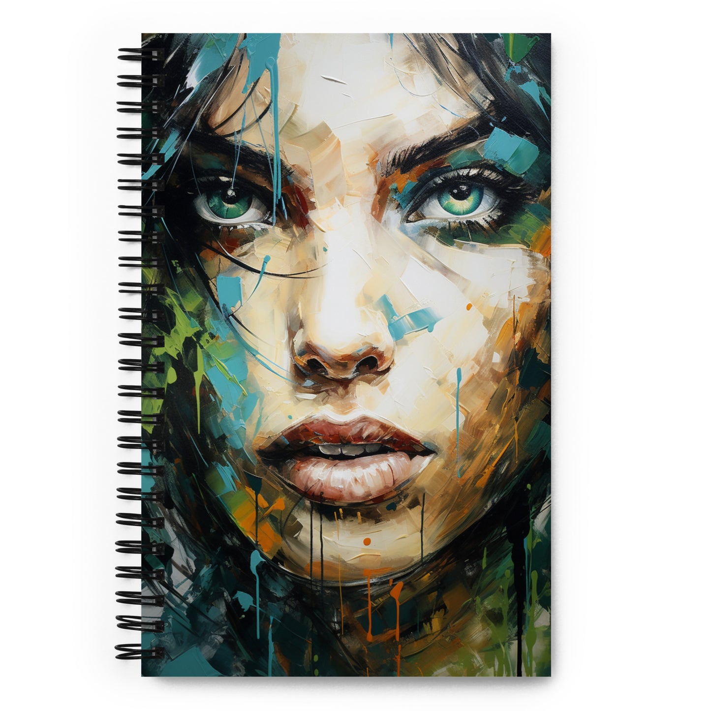 Spiral Notebook Abstract Portrait