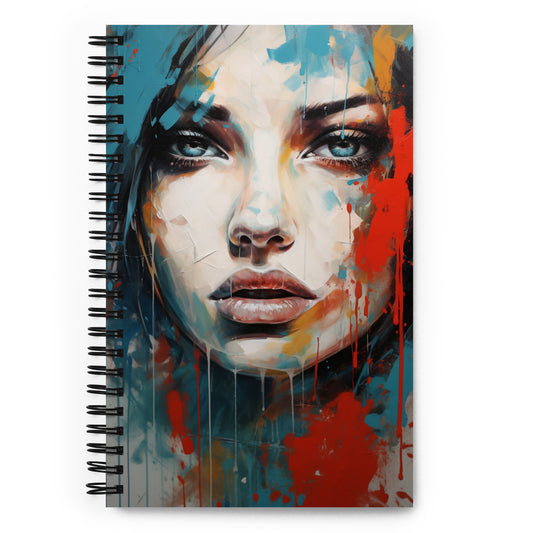 Spiral Notebook Abstract Portrait