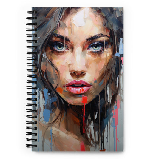 Spiral Notebook Abstract Portrait