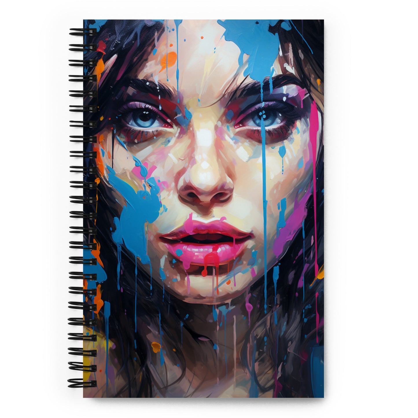 Spiral Notebook Abstract Portrait