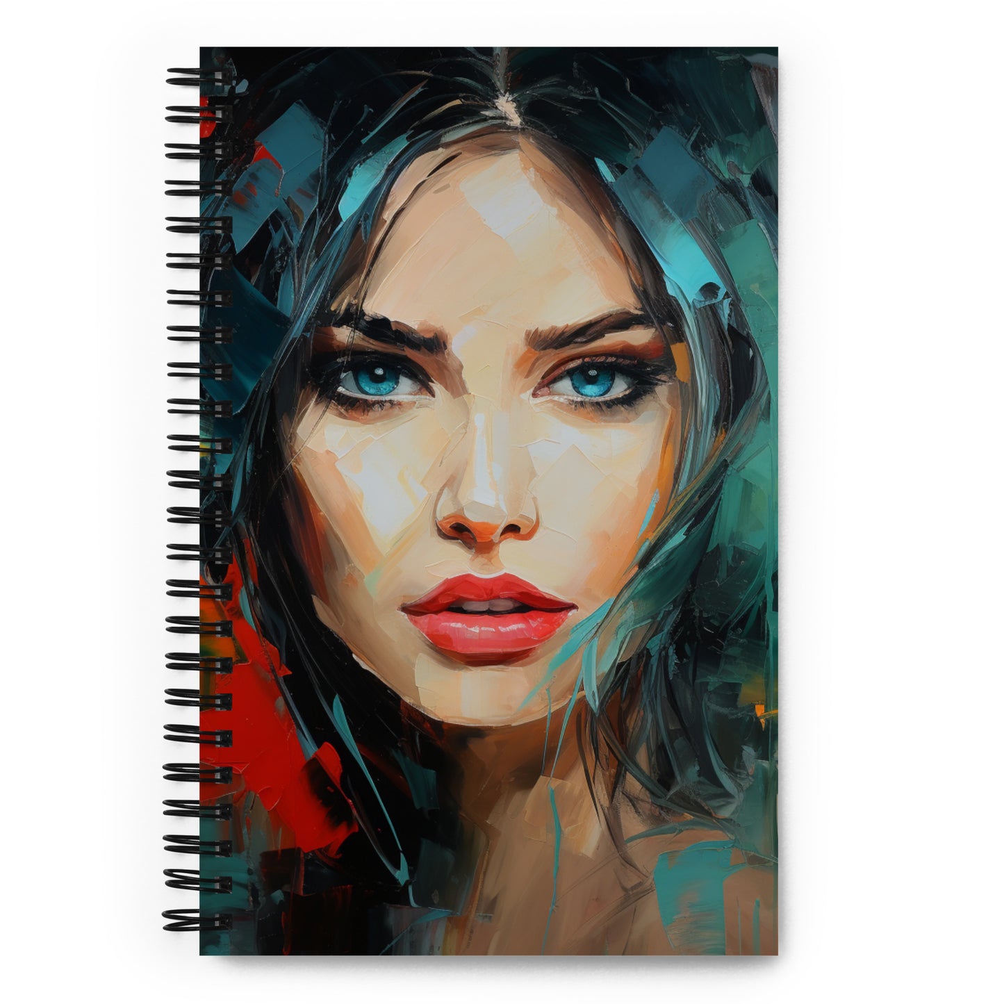 Spiral Notebook Abstract Portrait