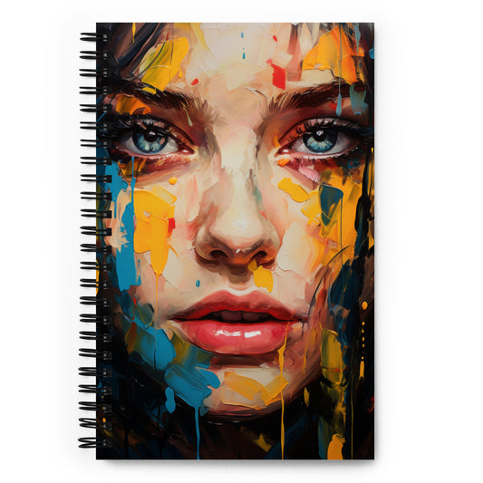 Spiral Notebook Abstract Portrait