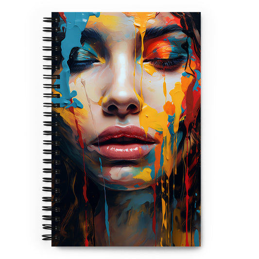 Spiral Notebook Abstract Portrait