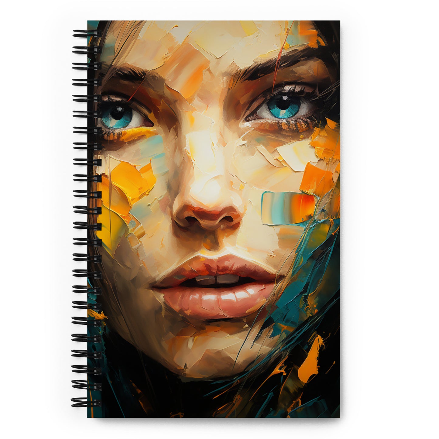 Spiral Notebook Abstract Portrait