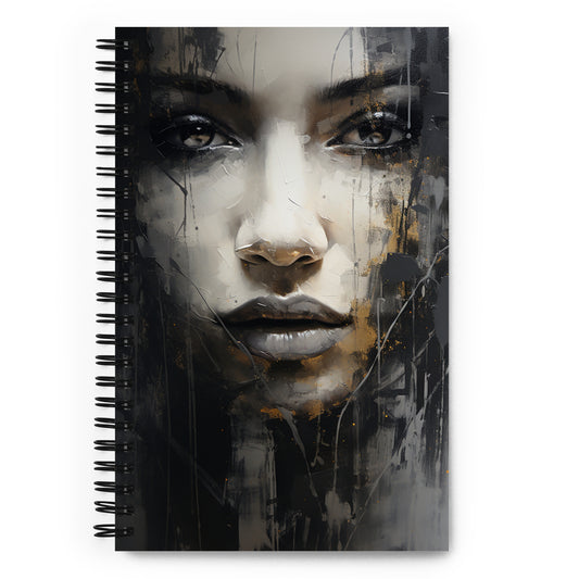 Spiral Notebook Abstract Portrait