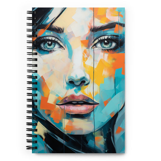 Spiral Notebook Abstract Portrait