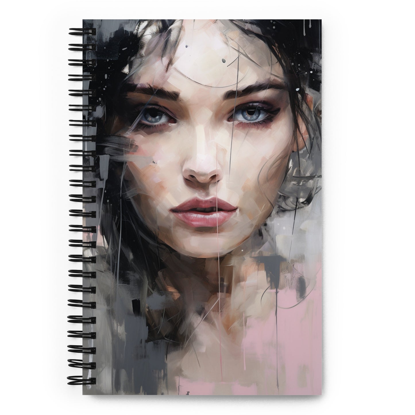 Spiral Notebook Abstract Portrait