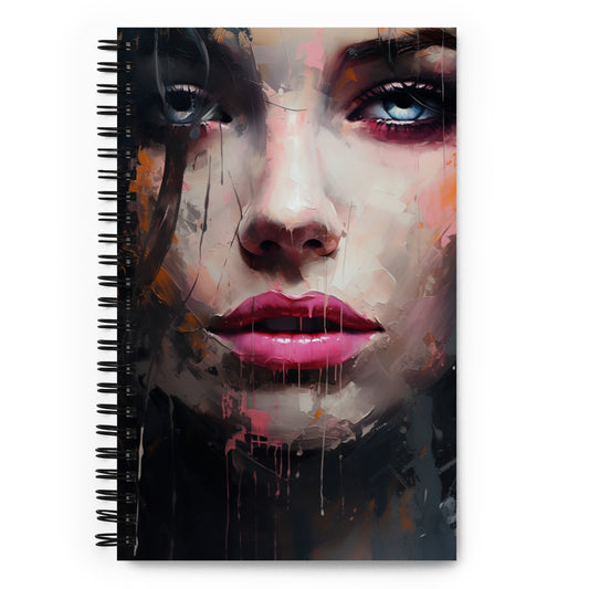 Spiral Notebook Abstract Portrait