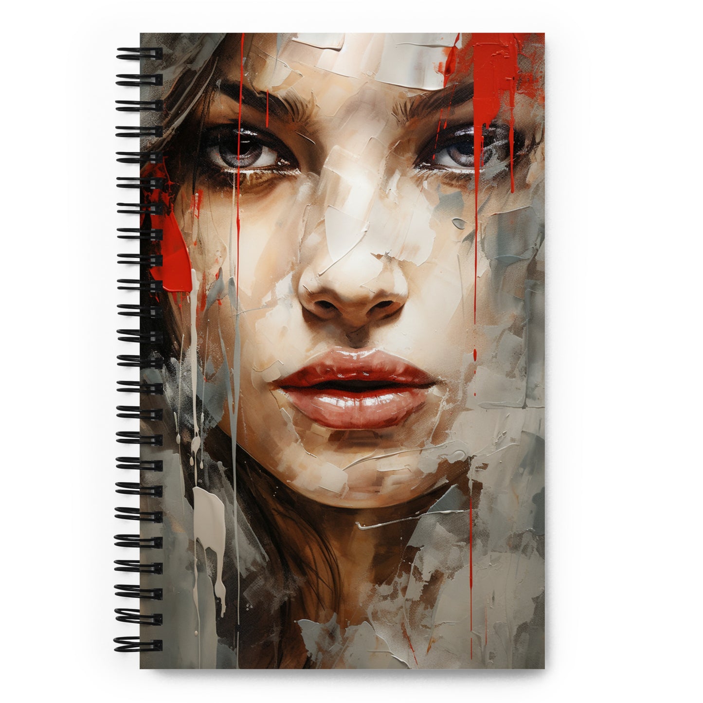 Spiral Notebook Abstract Portrait