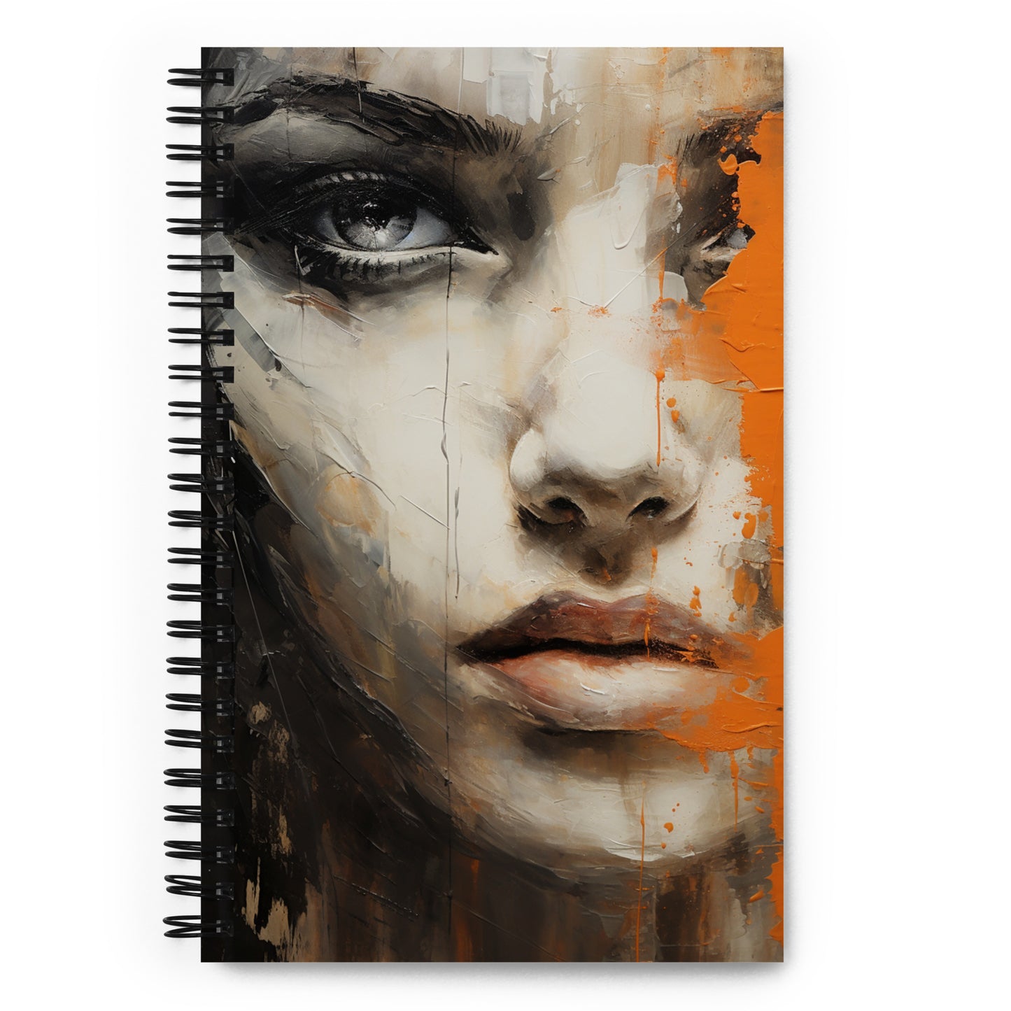 Spiral Notebook Abstract Portrait