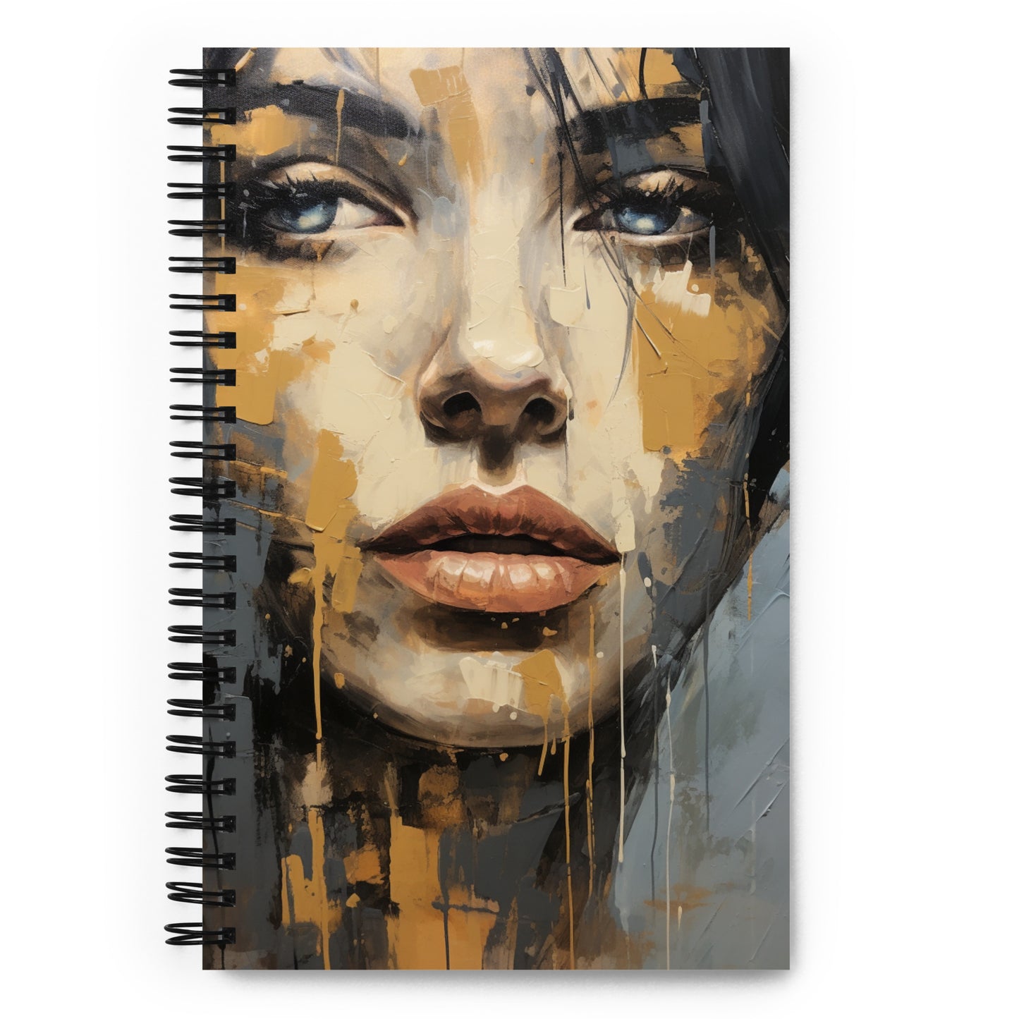 Spiral Notebook Abstract Portrait