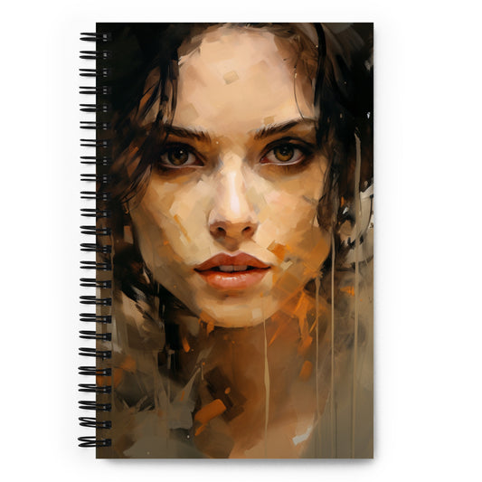 Spiral Notebook Abstract Portrait