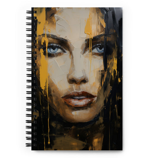 Spiral Notebook Abstract Portrait