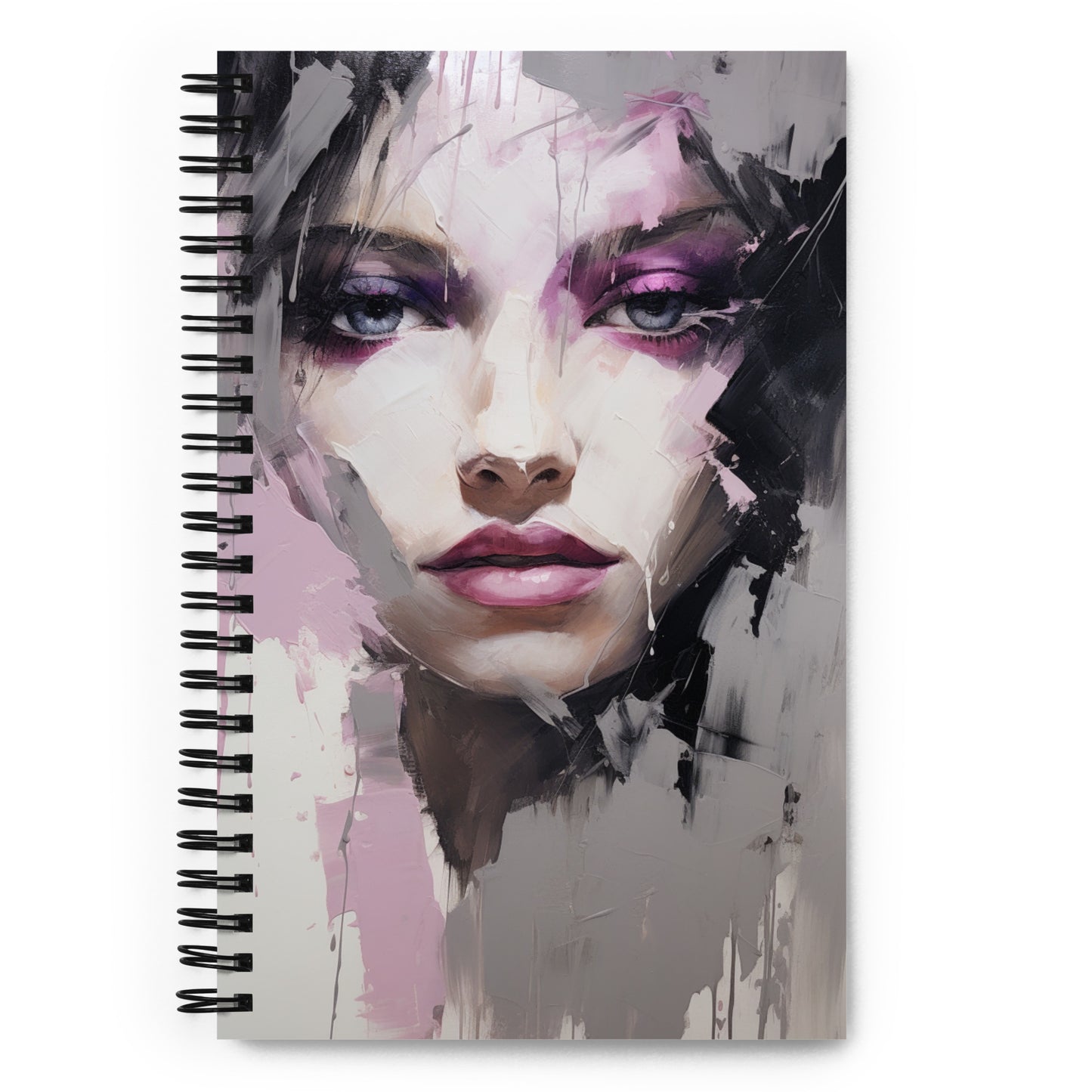 Spiral Notebook Abstract Portrait