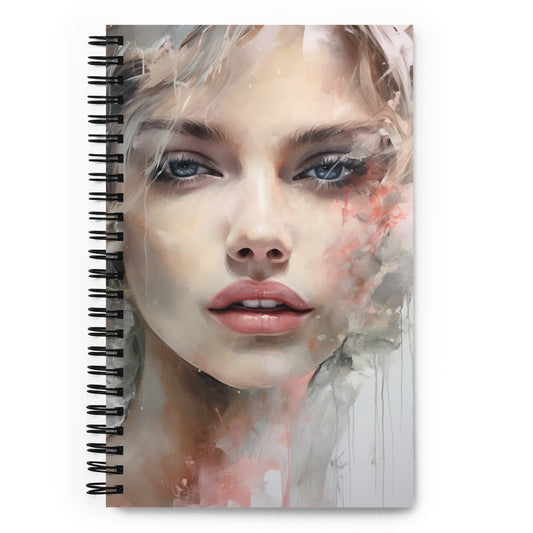 Spiral Notebook Abstract Portrait