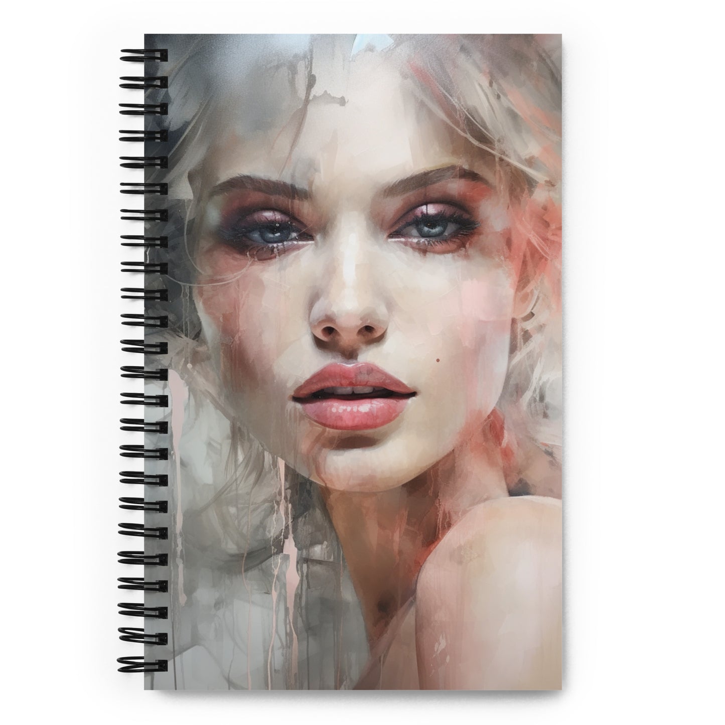 Spiral Notebook Abstract Portrait