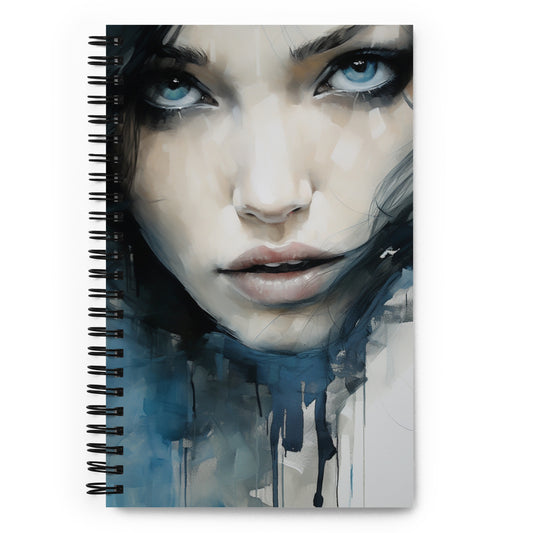 Spiral Notebook Abstract Portrait