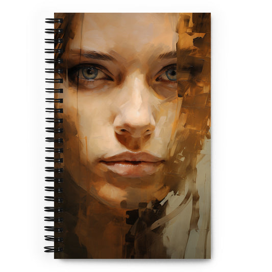 Spiral Notebook Abstract Portrait