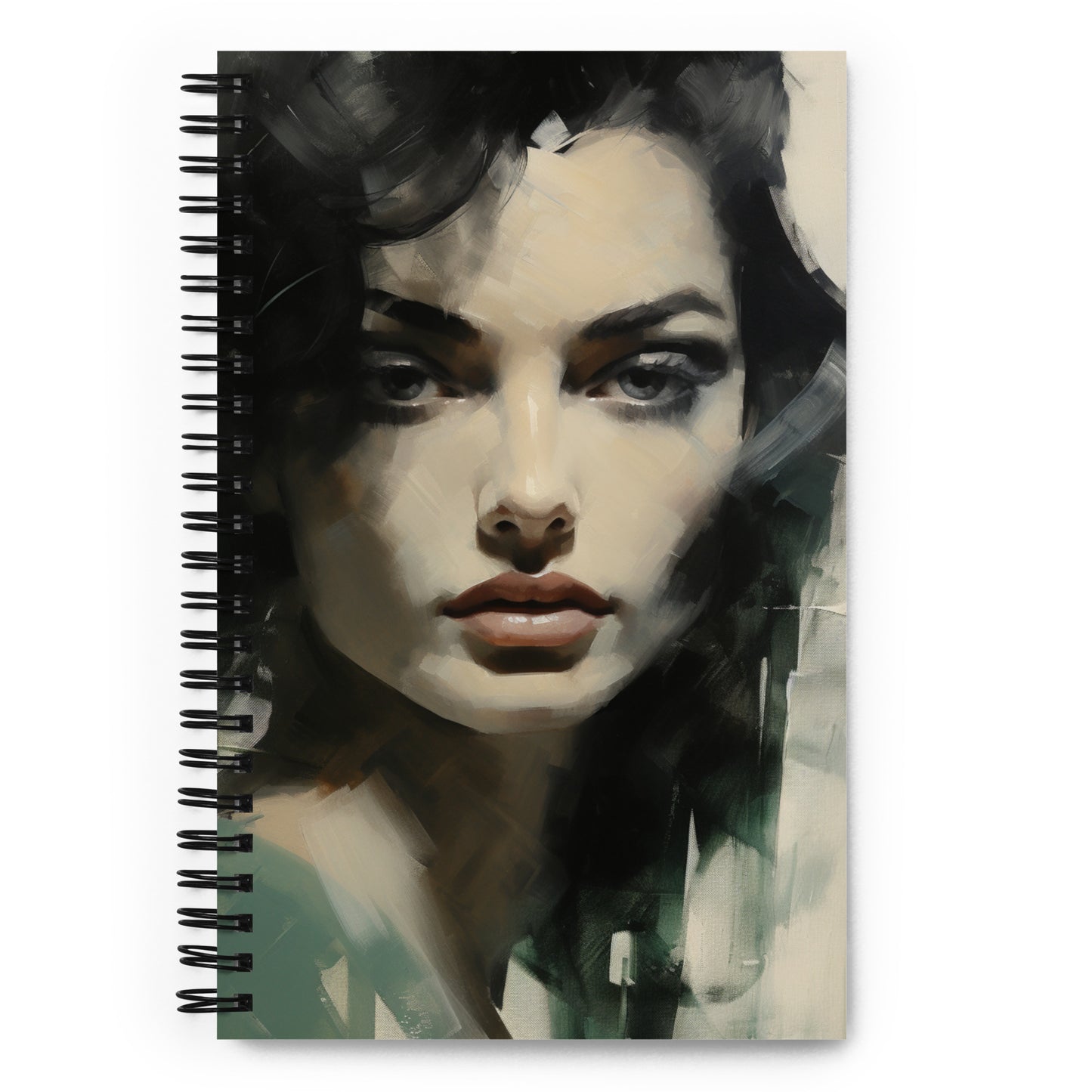 Spiral Notebook Abstract Portrait