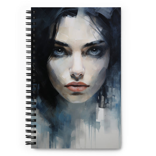 Spiral Notebook Abstract Portrait