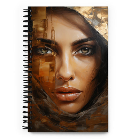 Spiral Notebook Abstract Portrait