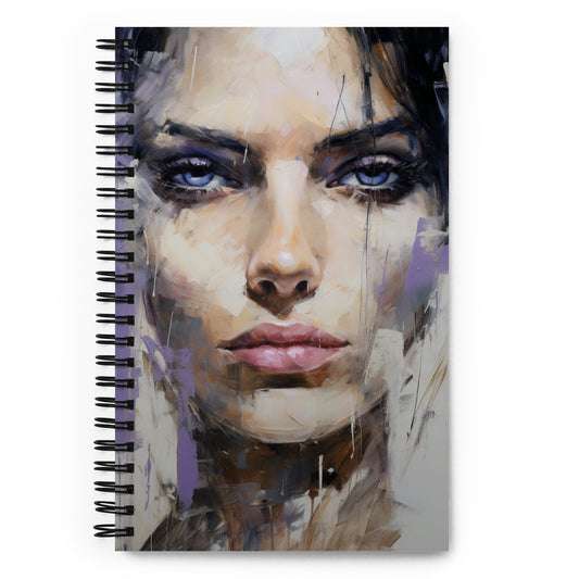 Spiral Notebook Abstract Portrait