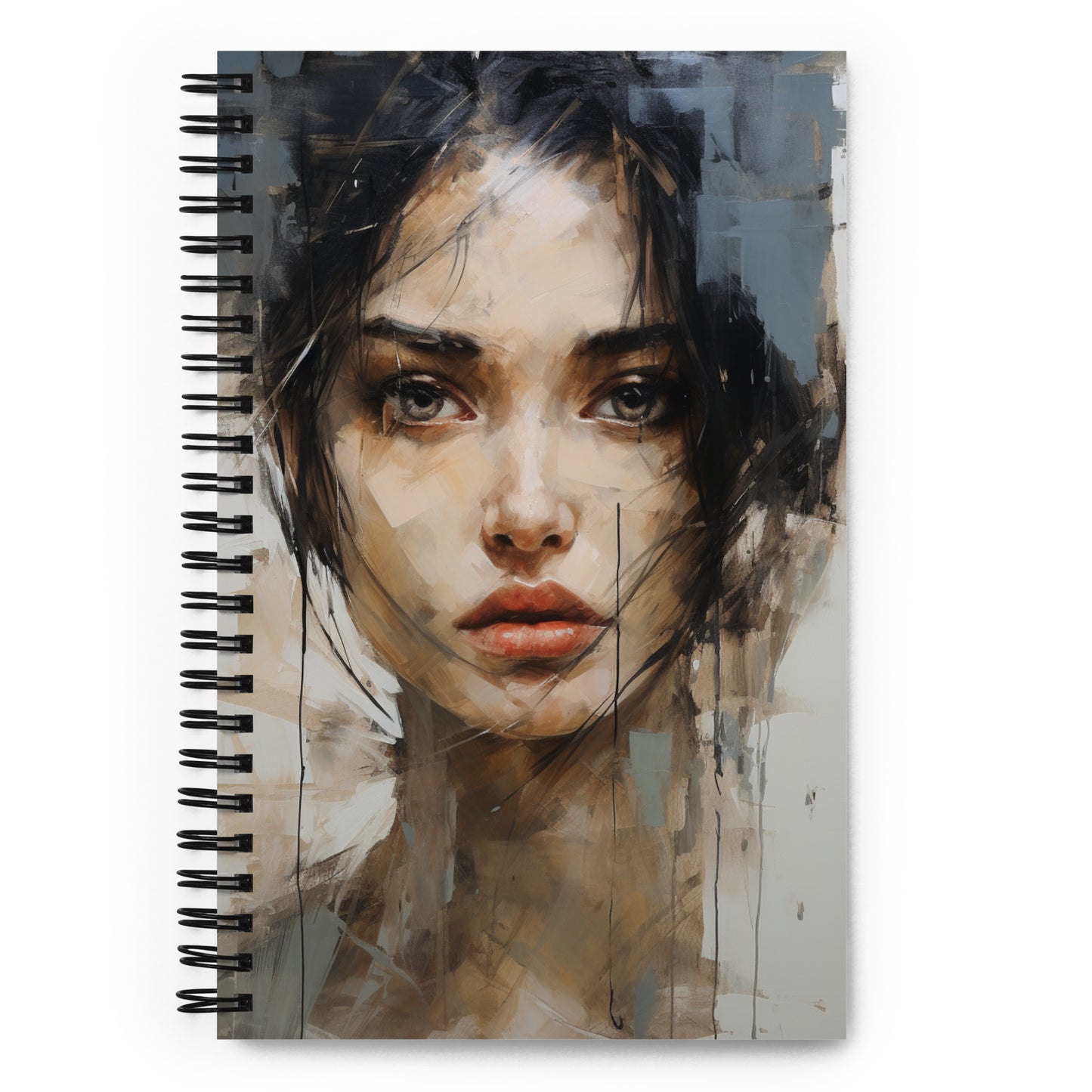 Spiral Notebook Abstract Portrait