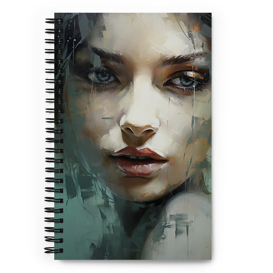 Spiral Notebook Abstract Portrait