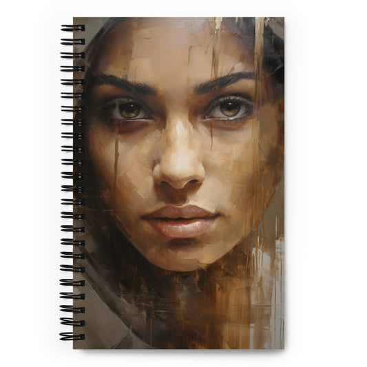 Spiral Notebook Abstract Portrait