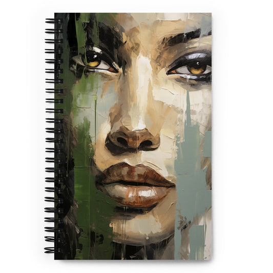 Spiral Notebook Abstract Portrait