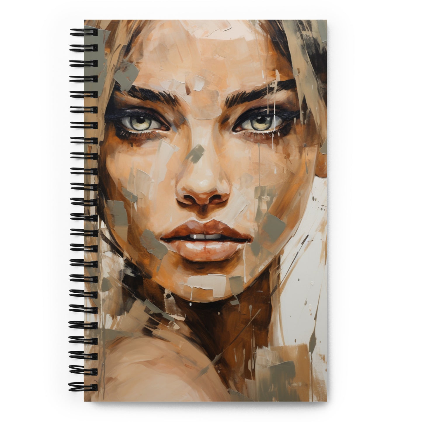 Spiral Notebook Abstract Portrait