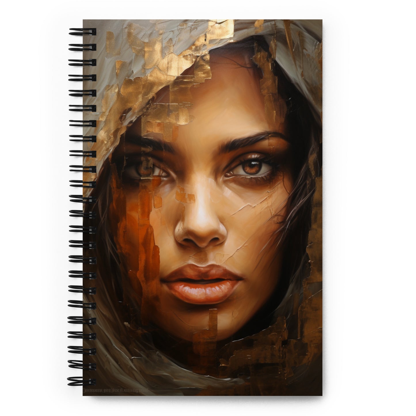 Spiral Notebook Abstract Portrait