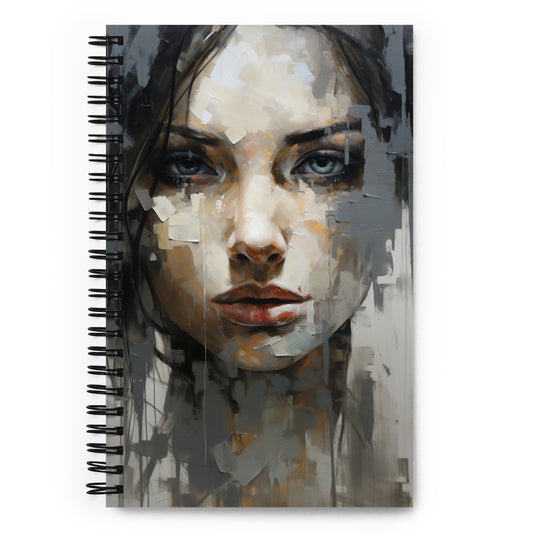 Spiral Notebook Abstract Portrait