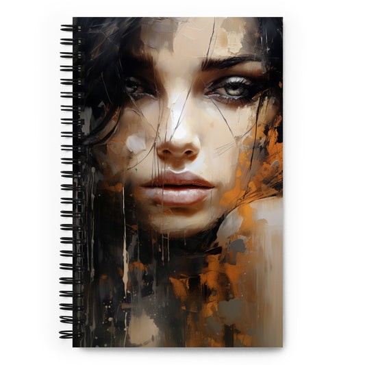 Spiral Notebook Abstract Portrait