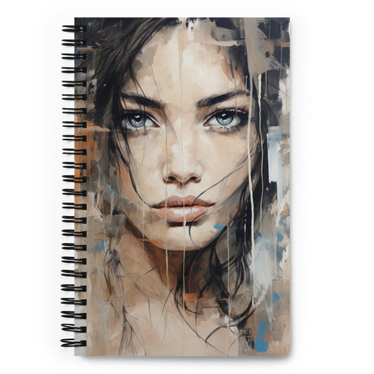 Spiral Notebook Abstract Portrait