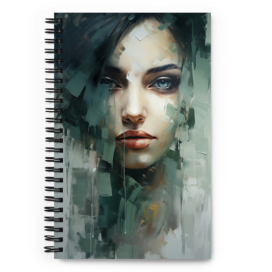 Spiral Notebook Abstract Portrait